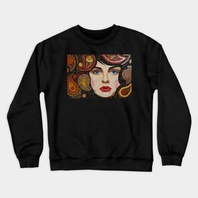 Paisley Crewneck Sweatshirt by SchimmelArt